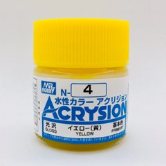 Акрилова фарба Acrysion (N) Yellow Mr.Hobby N004