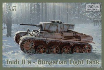 Assembly model 1:72 tank Toldi IIa Hungarian Light Tank IBG 72029
