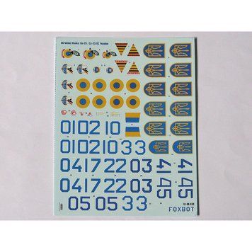 Декаль 1:48 Ukrainian Rooks: Су-25 ВПС України. Foxbot 48-063