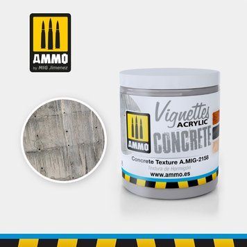 Діорамна паста для імітації бетону Acrylic Textures CONCRETE TEXTURE Ammo Mig 2158