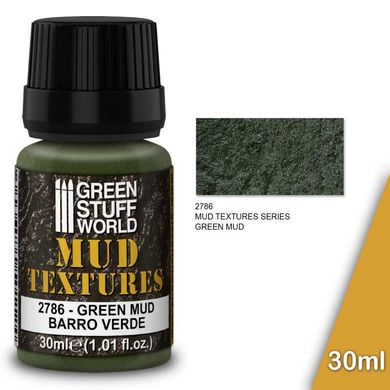 Глянцевая акриловая текстура для эффекта грязи Mud Textures - GREEN MUD 30 мл GSW 2786
