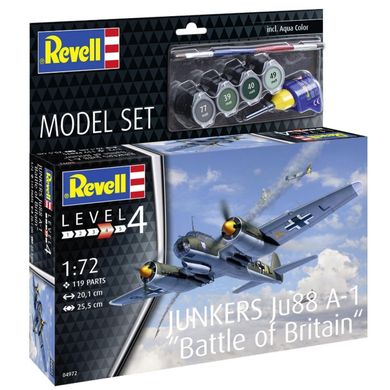 Стартовый набор 1/72 unkers Ju88 A-1 "Battle of Britain" Revell 64972