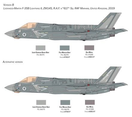 Збірна модель 1/48 літак F-35 B Lightning II Italeri 2810