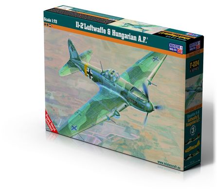 Збірна модель 1/72 гвинтовий літак IL-2 'Luftwaffe & Hungarian A.F.' MisterCraft F224