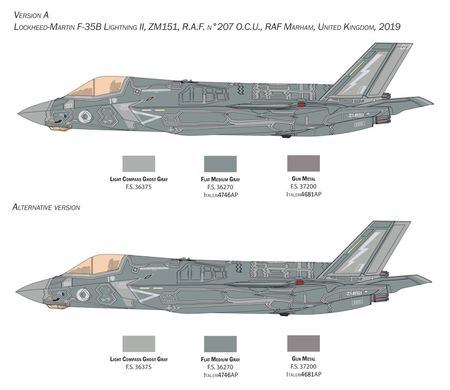 Сборная модель 1/48 самолет F-35 B Lightning II Italeri 2810