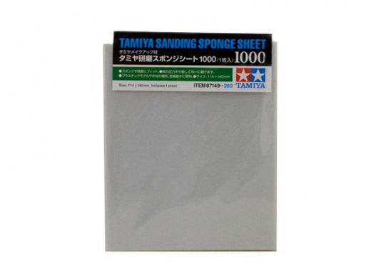 Наждачная бумага на поролоновой основе с зернистостью 1000. Tamiya 87149