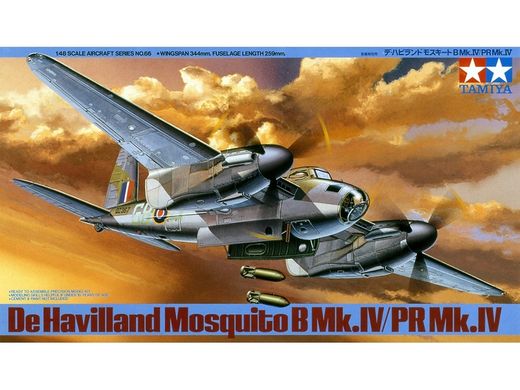 Сборная модель 1/48 самолет Де Хэвилленд Москито B Mk.IV / PR Mk.IV Tamiya 61066