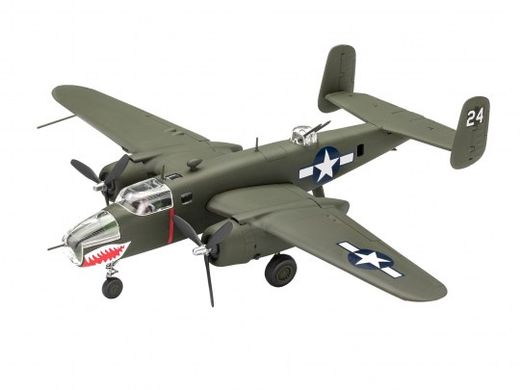 Сборная модель 1/72 военный самолет B-25 Mitchell система легкого щелчка Revell 03650