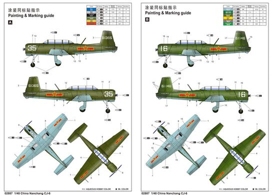 Збірна модель 1/48 гвинтовий літак China Nanchang CJ-6 Trumpeter 02887