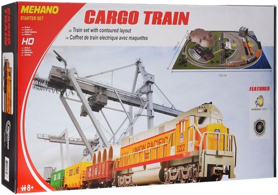 Модель 1/87 Железная дорога Cargo Train "Товарный поезд" с ландшафтом MEHANO T113