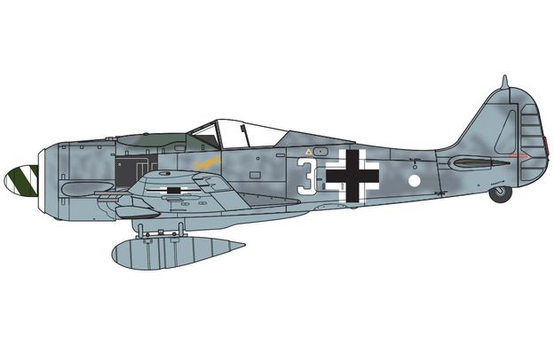 Збірна модель 1/72 гвинтовий літак Focke-Wulf FW190A-8 Airfix 01020A