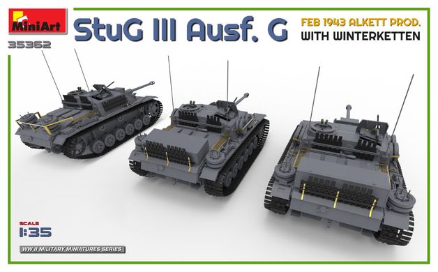 Збірна модель 1/35 САУ StuG III Ausf. G лютий 1943 MiniArt 35362