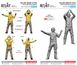 1/72 scale model yellow jerseys (right of the plane) (4 pcs) Reskit RSF72-0017