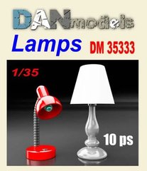 Масштабная модель 1/35 настольная лампа (10 шт) печать 3D DAN Models 35333