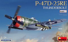 Assembled model 1/48 airplane Republic P-47D-25RE Thunderbolt (Basic kit) Miniart 48009