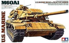 Збірна модель 1/35 танк U.S. Marine M60A1 w/ Reactive Armor Tamiya 35157