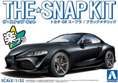 Сборная модель 1/32 автомобиля The Snap Kit Toyota GR Supra - (Black Metallic) Aoshima 05887