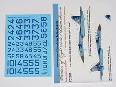 Decal 1/32 Board numbers for Su-27 Air Force of Ukraine, digital camouflage Foxbot 32-004, In stock