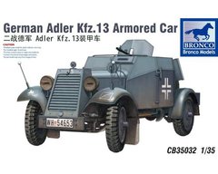 Prefab model 1/35 German armored car Kfz.13 Adler Bronco CB35032