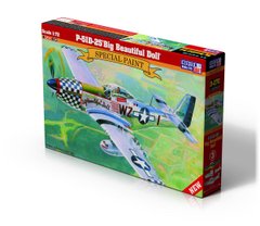 Збірна модель 1/72 літак P-51D-25 Big Beautiful Doll MisterCraft D270