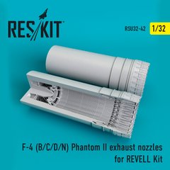 Scale Model F-4 (B/C/D/N) Phantom II Exhaust Nozzles for REVELL Kit (1/32) Reskit RSU32-0042, Out of stock