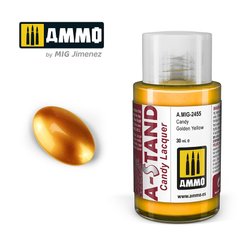 A-STAND Candy Golden Yellow Metallic Coating Ammo Mig 2455