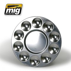 Алюминиевая палитра (Aluminium Pallet (10 wells)) Ammo Mig 8009