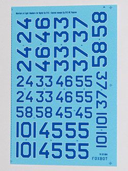 Decal 1/32 Board numbers for Su-27 Air Force of Ukraine, digital camouflage Foxbot 32-004, In stock