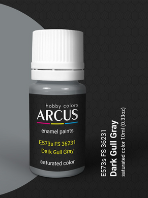 Акриловая краска FS 36231 Dark Gull Gray (Темная серая чайка) ARCUS A573