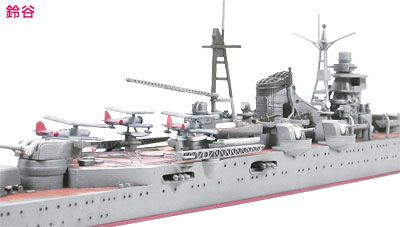 Збірна модель 1/700 Японський важкий крейсер Suzuya 鈴 谷 Серія Water Line Tamiya 31343