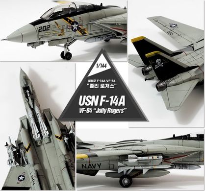 Збірна модель 1/144 літак USN F-14A VF-84 "Jolly Rogers" Academy 12626