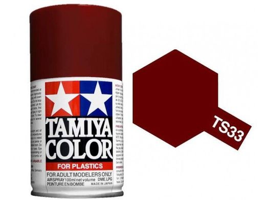 Аэрозольная краска TS33 Темно-красная (Dull Red) Tamiya 85033