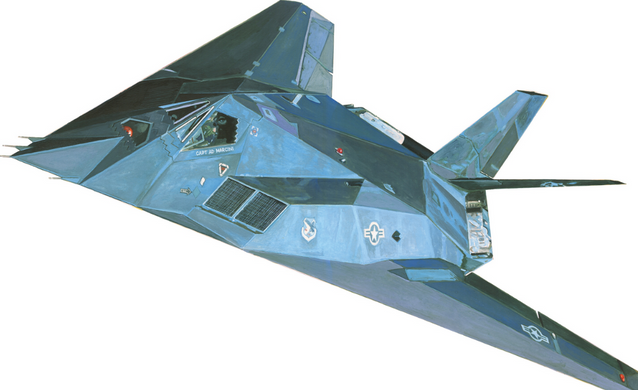 Збірна модель 1/72 літак з властивостями Stealth F-117A Night Hawk Стартовий набір Mistercraft SE-05