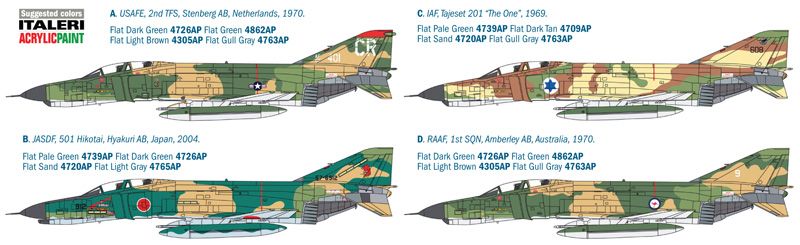 Збірна модель 1/48 літак F-4E Phantom II Italeri 2770