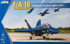 Збірна модель 1/48 літака F/A-18A/B/C/D Blue Angels 2017 Kinetic 48073