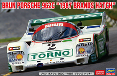 Збірна модель автомобіль 1/24 Brun Porsche 962C "1987 Brands Hatch"Hasegawa 20585
