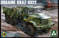 Prefab model 1/35 Ukrainian truck Kraz-6322 Takom 2022