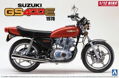 Сборная модель 1/12 мотоцикла Suzuki GS400E 1978 Aoshima 05311