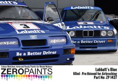 Синя фарба Zero Paints Labatt 60 мл (BMW M3, Ford Sierra RS500 Cosworth) ZP-1437