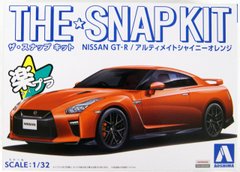 Сборная модель 1/32 автомобиль The Snap Kit Nissan GT-R Ultimate Shiny Orange Aoshima 05638