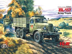 Assembled model 1/72 ZIL-157 army truck ICM 72541