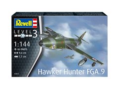 Збірна модель 1/144 реактивний літак Hawker Hunter FGA.9 Revell 03833