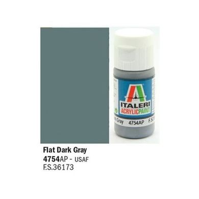Акриловая краска темно-серый dark grey 20ml Italeri 4754