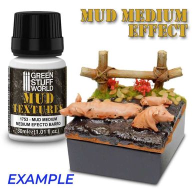 The effect of wet mud in transparent acrylic paste Mud Effect Medium 30 ml GSW 1753