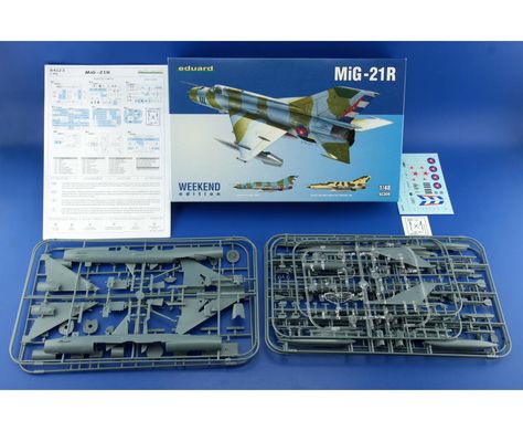 Assembled model 1/48 aircraft MiG-21R Weekend Eduard 84123