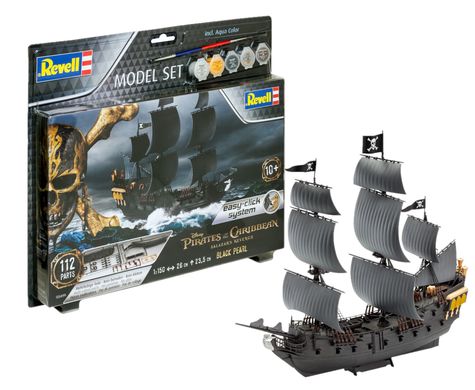 Стартовый набор для моделизма 1/150 корабль Black Pearl Model Set Revell 65499