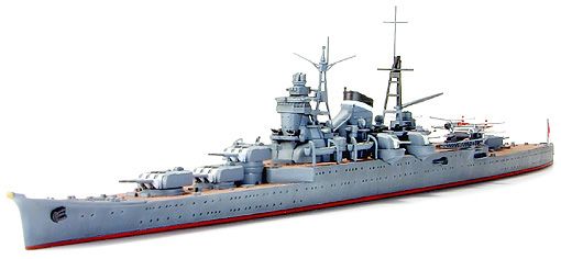 Сборная модель 1/700 Японский легкий крейсер Кумано 熊 野 Серия Water Line Tamiya 31344