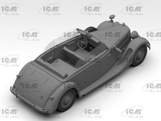 Assembly model 1/35 Typ 320 (W142) Cabriolet, German staff car 2SV ICM 35540