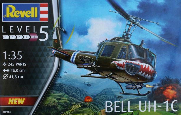 Сборная модель вертолета Bell UH-1C Revell 04960 1:35
