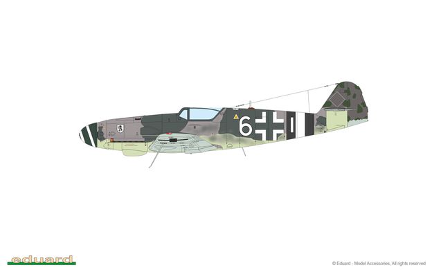 Assembled model 1/48 aircraft Bf 109K-4 Kurfürst Limited edition Eduard 11177
